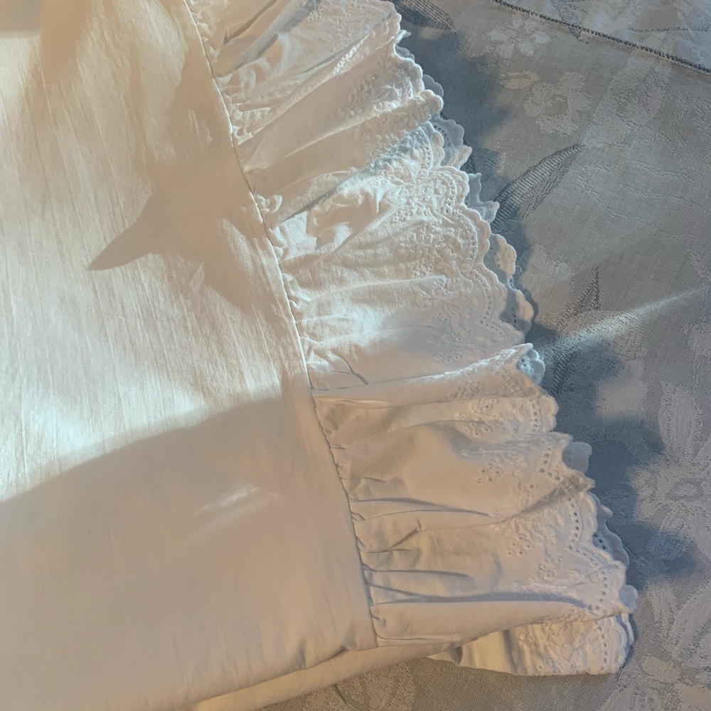 Vintage Ralph Lauren Embroidered Hem top sheet